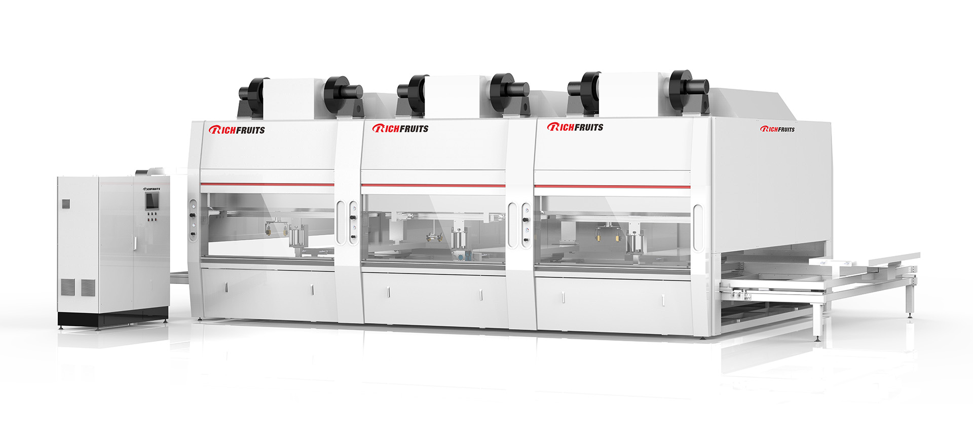 3、Automatic spraying machineTHREE STATION FOR WOODEN DOOR