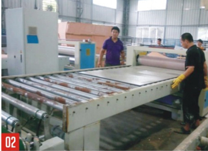 Ceramic paint board spraying