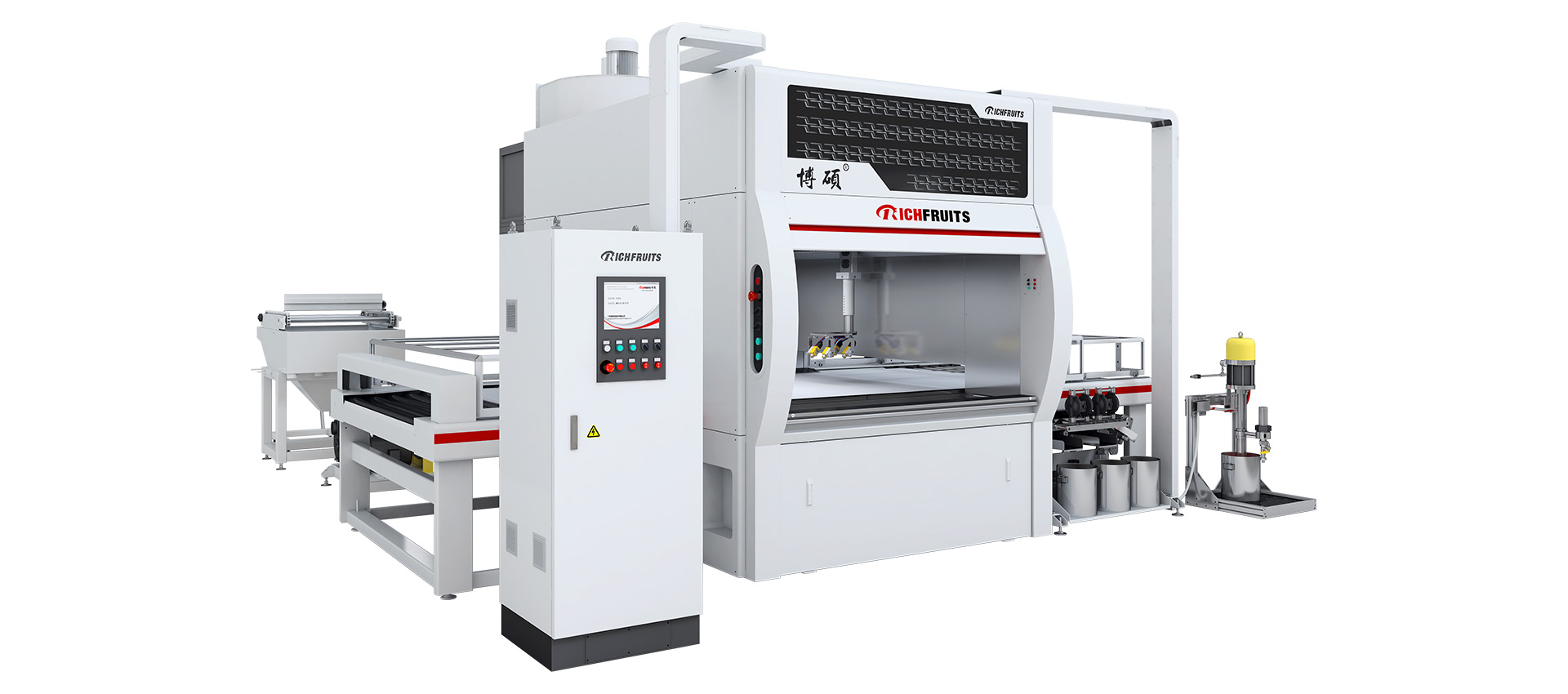 1、B2-Automatic spraying machine Reciprocatingbelt feedingwater-filtration